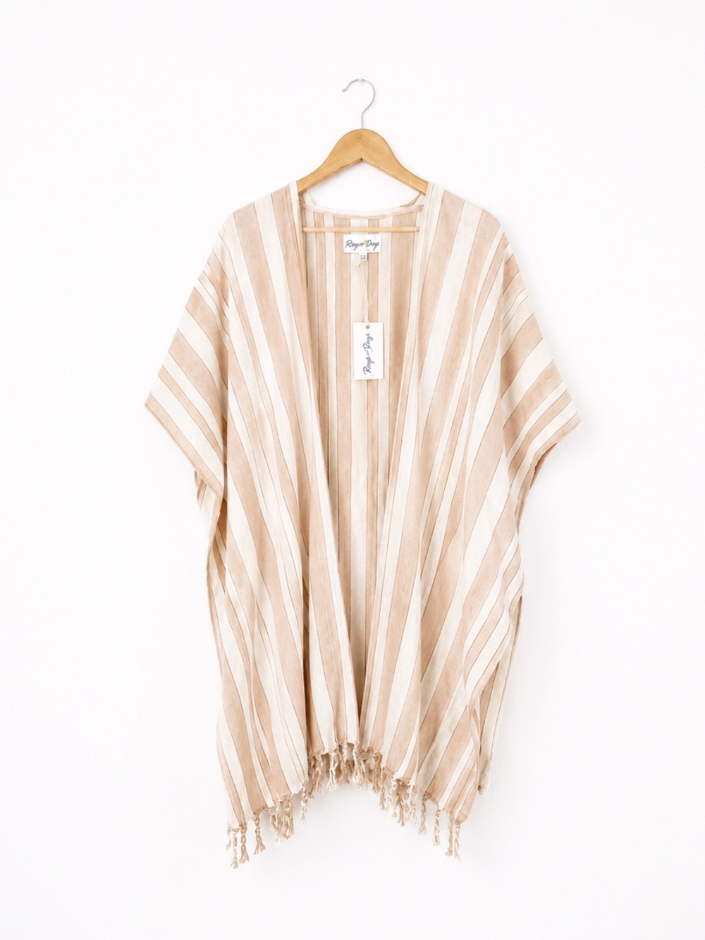NEW Rays For Days CocoCabana Striped Kimono Open Front One Size